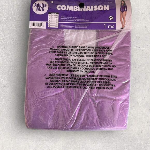 Womens Suit Yourself Purple Bodysuit | Size M/L | NWTs - Picture 2 of 3